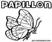 Coloriage papillon 119