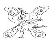 Coloriage papillon 286