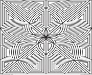 Coloriage labyrinthe fleurs zen