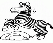 Coloriage zebre 3