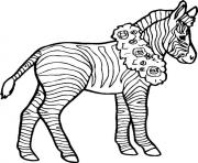 Coloriage zebre 26