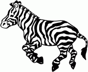 Coloriage zebre 38