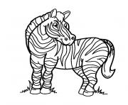 Coloriage zebre