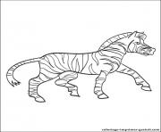 Coloriage zebre 34