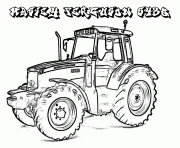 Coloriage colorie le tracteur