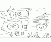 Coloriage tracteur 48