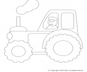 Coloriage tracteur 61