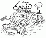 Coloriage tracteur 70