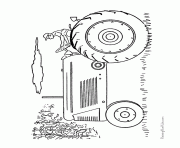 Coloriage tracteur 100