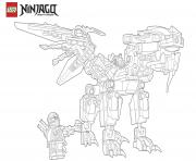 Coloriage dragon ninjago gigantesque