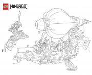 Coloriage ninjago vs ennemis en bateau