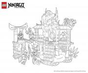 Coloriage le palais de ninjago lego