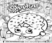 Coloriage shopkins d lish donut