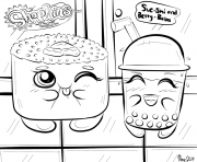 Coloriage shopkins sushi and betty boba