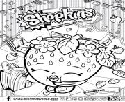 Coloriage shopkins strawberry kiss