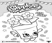 Coloriage shopkins peta plant