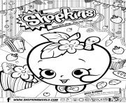 Coloriage shopkins apple blossom