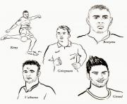 Coloriage foot karimbenzema griezmann remy giroud valbuena