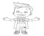 Coloriage football mascotte euro 2016