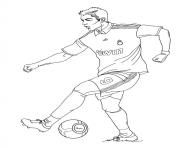 Coloriage cristiano ronaldo football real madrid cr7