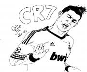 Coloriage cr7 cristiano ronaldo but oklm