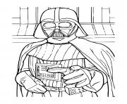 Coloriage dark vador star wars veut te parler