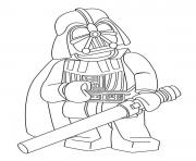 Coloriage dark vador lego star wars