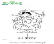 Coloriage mr big le parrain mafia de zootopie