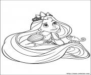 Coloriage raiponce disney princesse