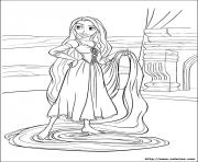 Coloriage princesse raiponce disney