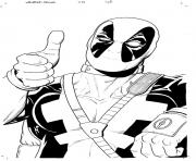 Coloriage deadpool 21