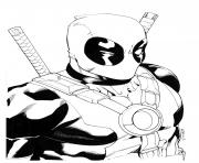 Coloriage deadpool hd colorier