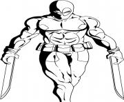 Coloriage deadpool 17