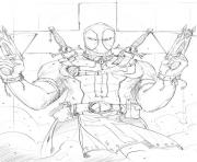 Coloriage deadpool 19