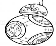 Coloriage bb8 de starwars