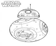 Coloriage starwars bb8