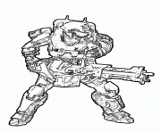 Coloriage halo reach 791x1024