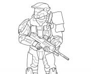 Coloriage halo 5