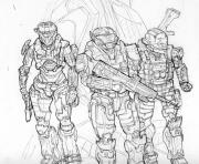 Coloriage halo 4