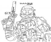 Coloriage halo reach jeu