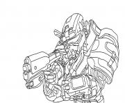 Coloriage halo reach spartan