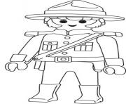 Coloriage playmobil police