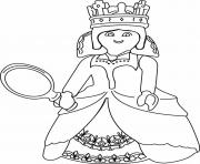 Coloriage playmobil reine