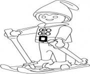 Coloriage playmobil ski