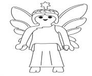 Coloriage playmobil ange