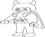 Coloriage playmobil diable