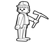 Coloriage playmobil travaux