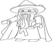 Coloriage playmobil magicien