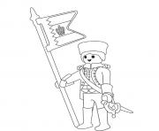 Coloriage playmobil soldat