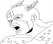 Coloriage captain america 06